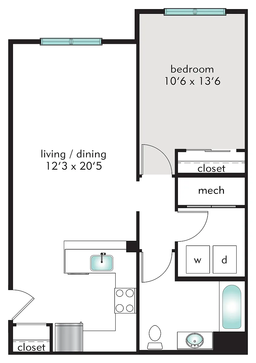 Floor plan 1C