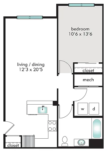 Floor plan 1C