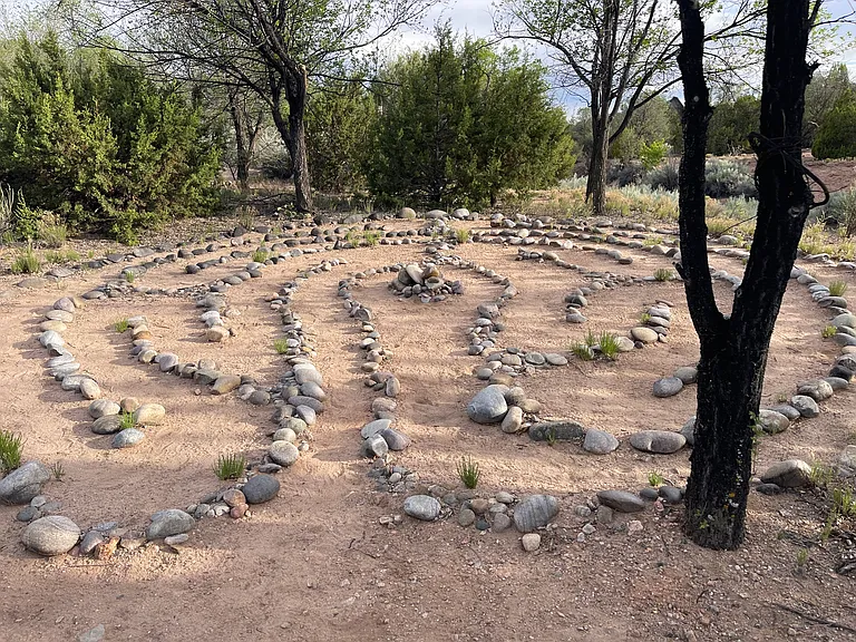 Labyrinth on neighborhood path