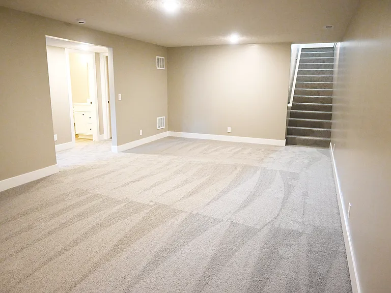 Finished basement common area.