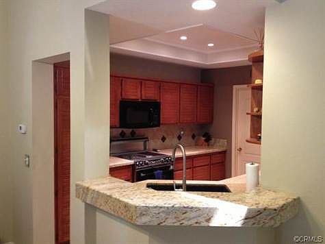 Kitchen with beautiful granite counter tops