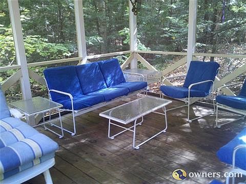 Inside the Screen House.