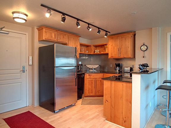 Kitchen with granite counters