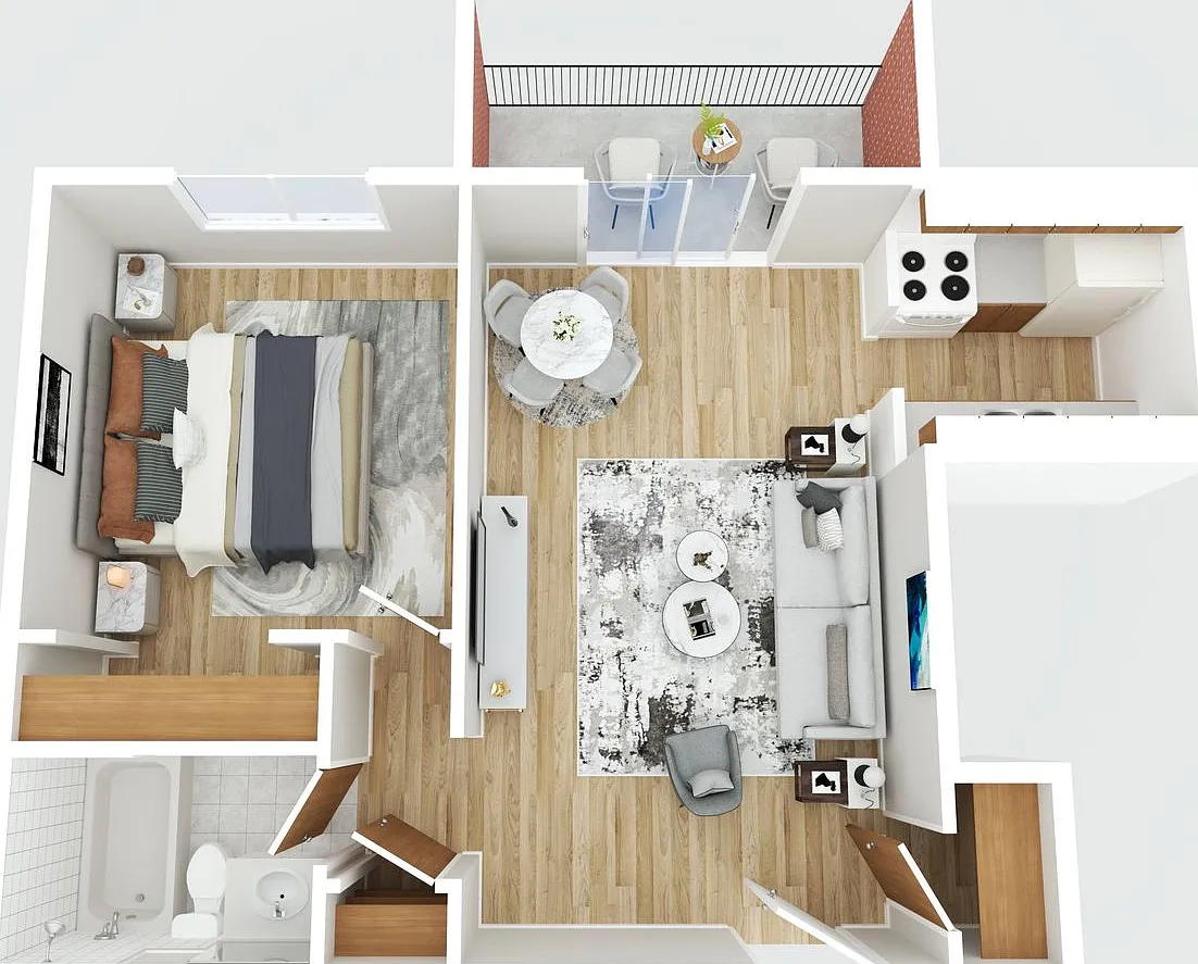 Newly Refreshed Apartments With Balcony and Green Space — Photo 3