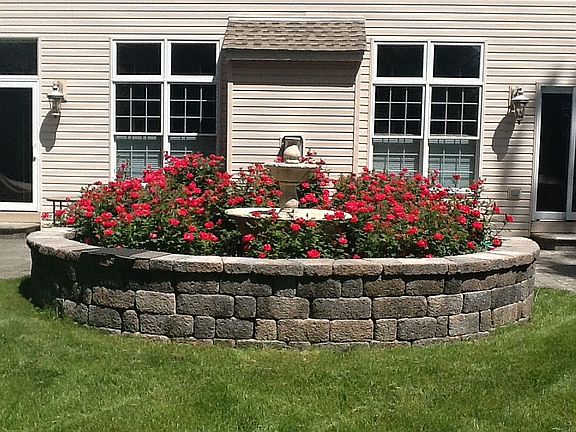 Backyard Fountain/Rose Grdn