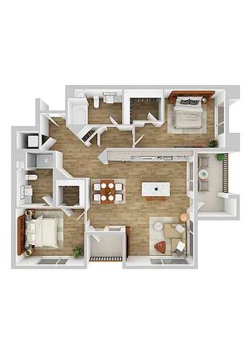 Floor plan The Colton 2B2.1