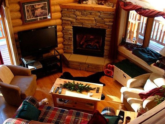 Living area in open floorplan