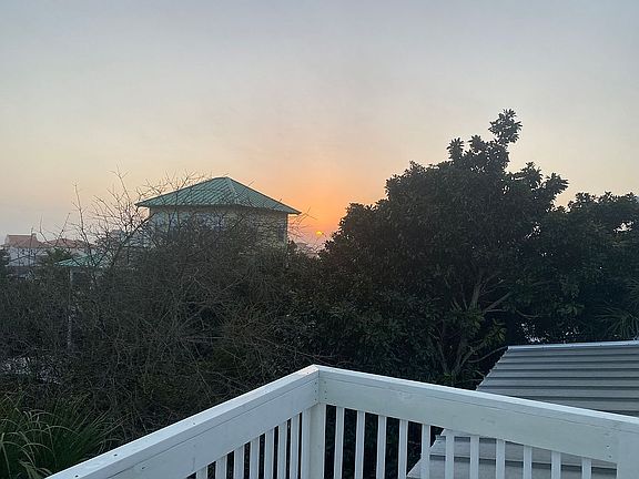 Sunset from rooftop deck