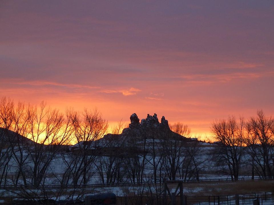 sunrise from house