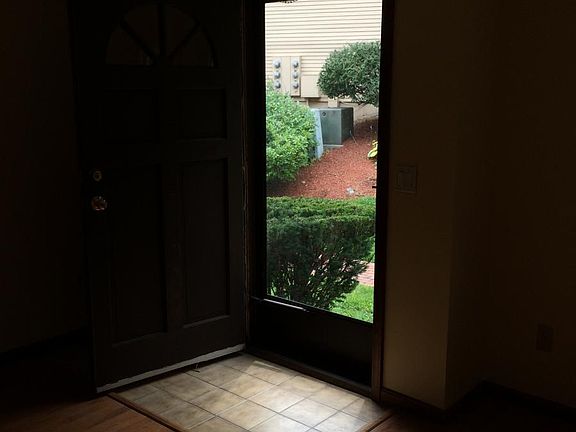 Front door in living room