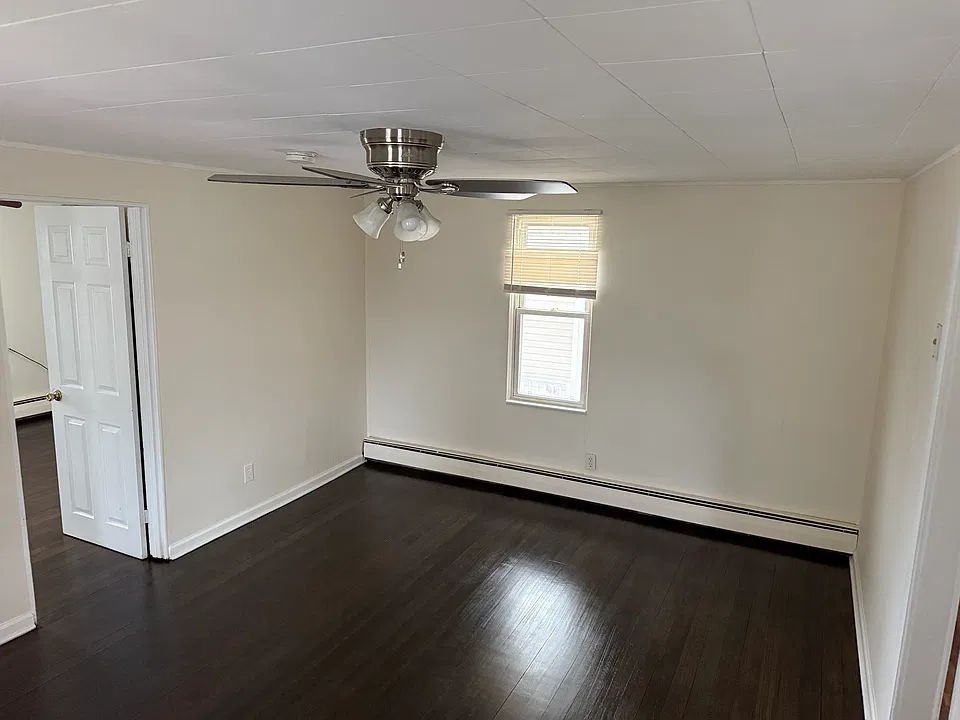 Living Room "New Refinished Hardwood Flooring".