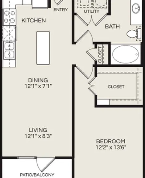 1bed 1bath 1bed 1bath