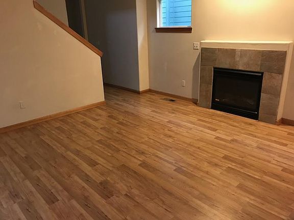 Living room with fire place