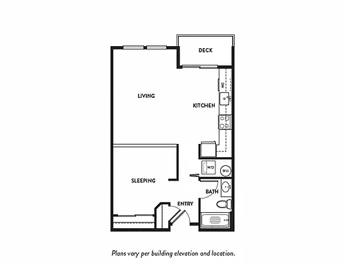 Floor plan Studio A