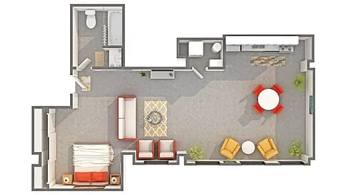 Floor plan Quarter 1 Bedroom