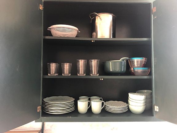 Fully stocked kitchen