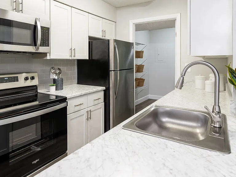 Our spacious kitchens offer abundant cabinetry and expansive counterspace.