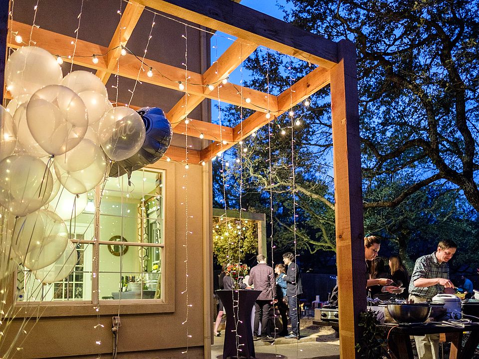 Back porch during event 2018