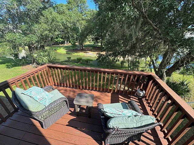 Pond View from Back Deck