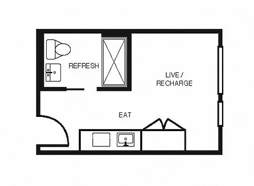 Floor plan Studio C AFF