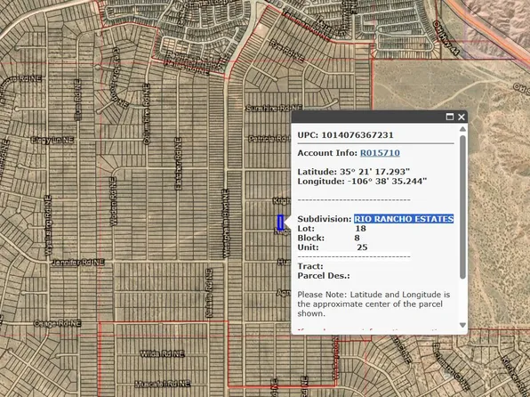 Nashville U25b8l18 Rd NE, Rio Rancho, NM 87144