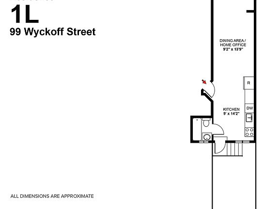 2nd image of 99 Wyckoff St APT 1L