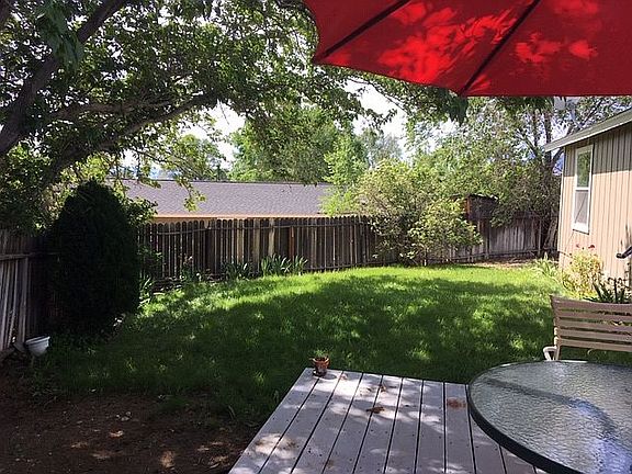 Fully fenced back yard