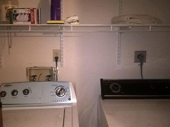 includes washer and dryer in apt