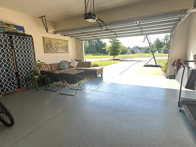 Finished 2 Car Garage