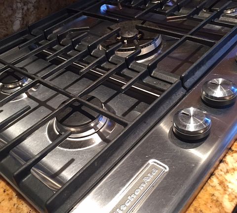 Kitchenaide gas, pop up fan