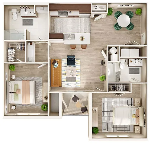 Floor plan 2 Bedroom