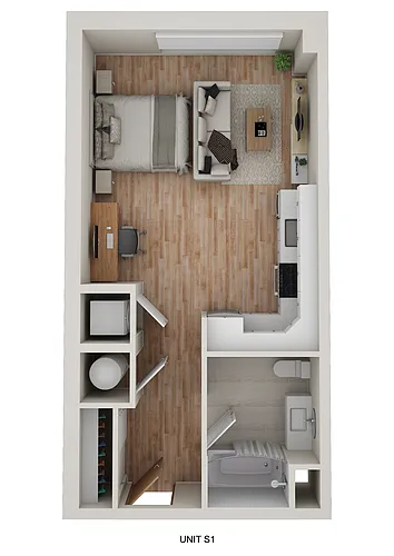 Floor plan S1 - Lumi - Studio