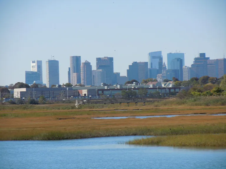 view of Boston skyline