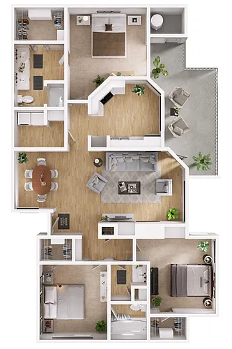 Floor plan Lantana - Upgraded