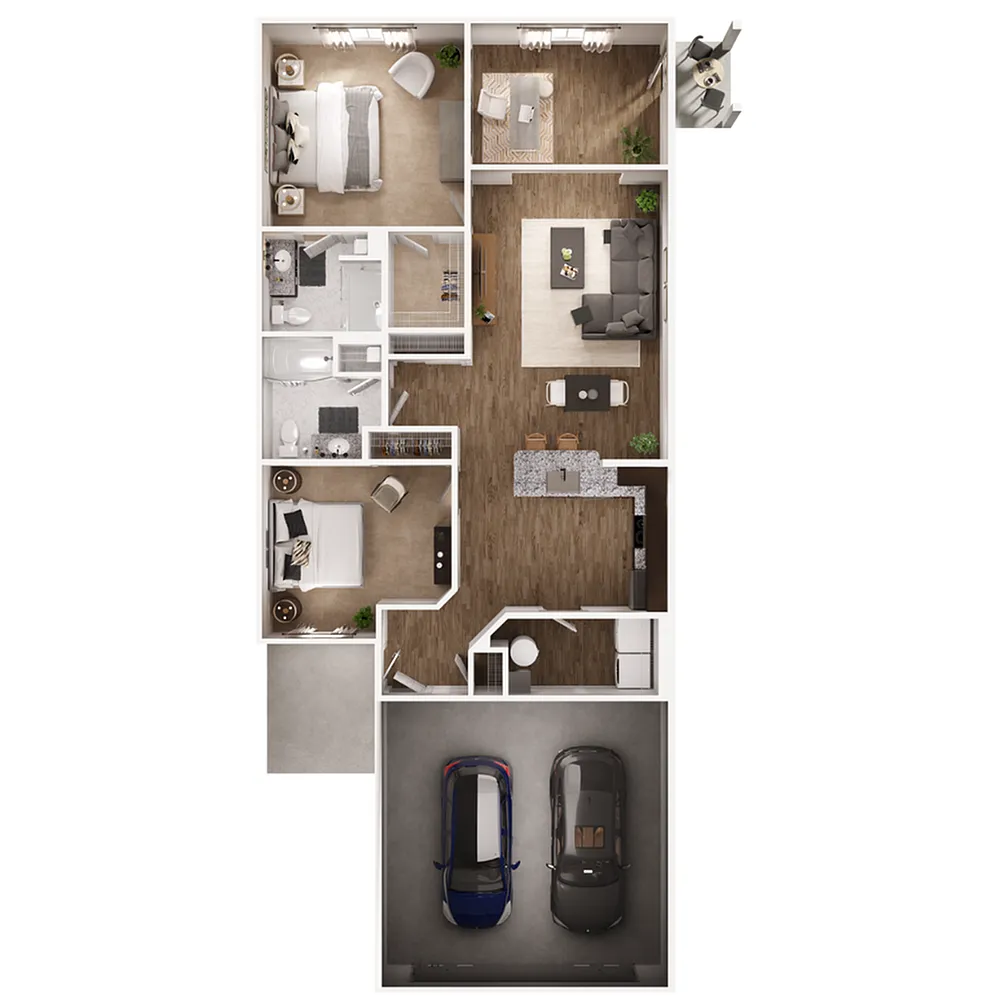 Floor plan Isleworth 3 Deluxe with Den