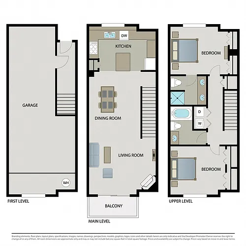 Floor plan Camellia Townhome
