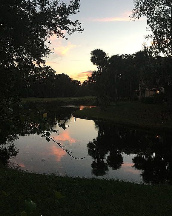 sunset from the villa