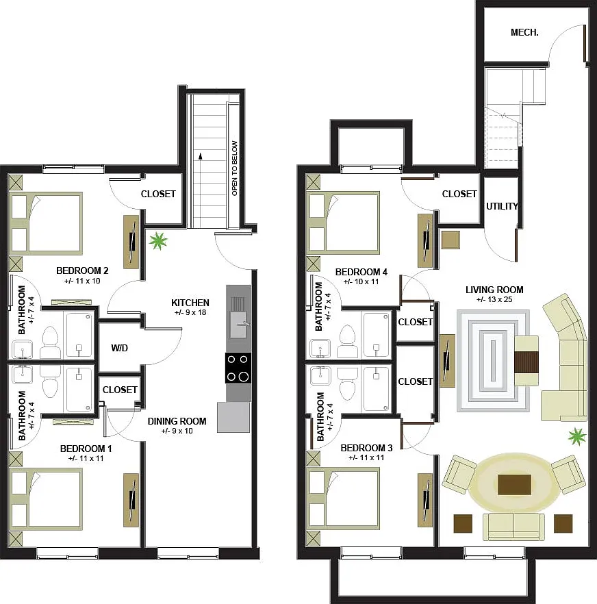 4 bed, 1800 sqft, $2,800 — Photo 3
