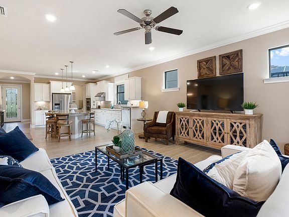 Model Representation Porcelain tile floors throughout main living spaces