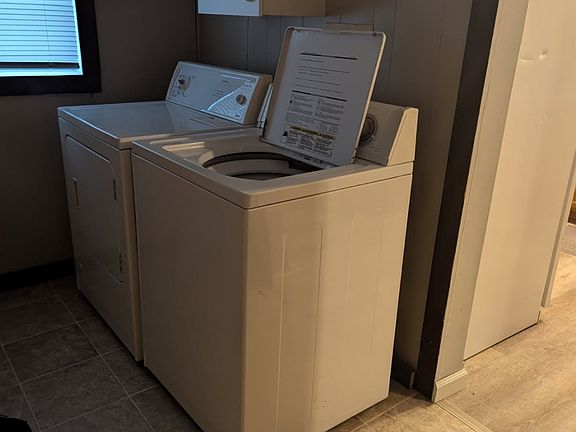 Main floor laundry room/ back porch