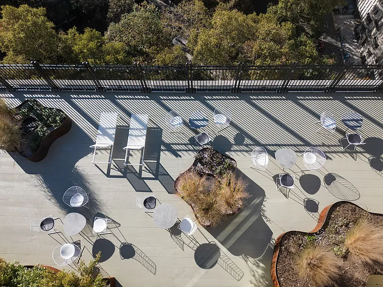 Rooftop Deck overlooks the Rittenhouse Square