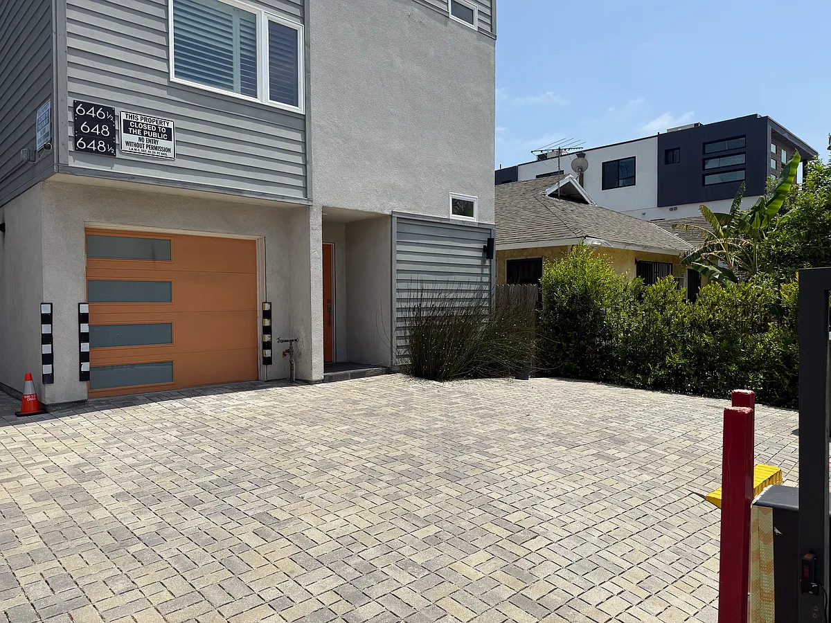 AMAZING 3 CAR PARKING PLUS EV CHARGER - 2 CAR GARAGE WITH EV CHARGER AND 1 CARPORT SPACE - 646 N Serrano Ave #A