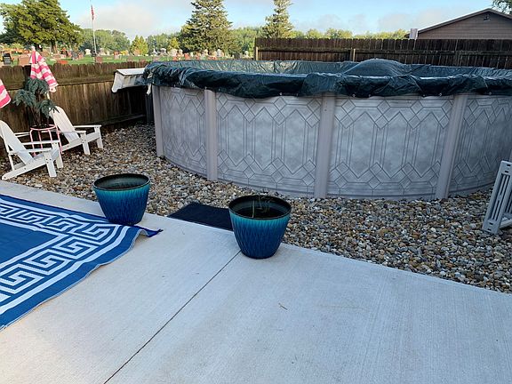 Pool, patio and landscaping
