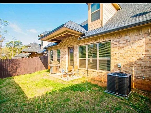 Small fenced backyard