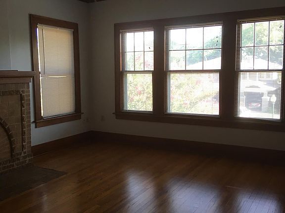 Living room before the floors were refinished