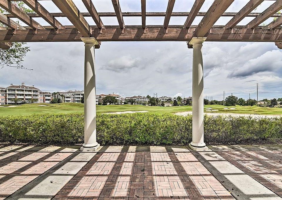 Building across fairway