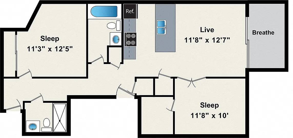 Floor plan B2