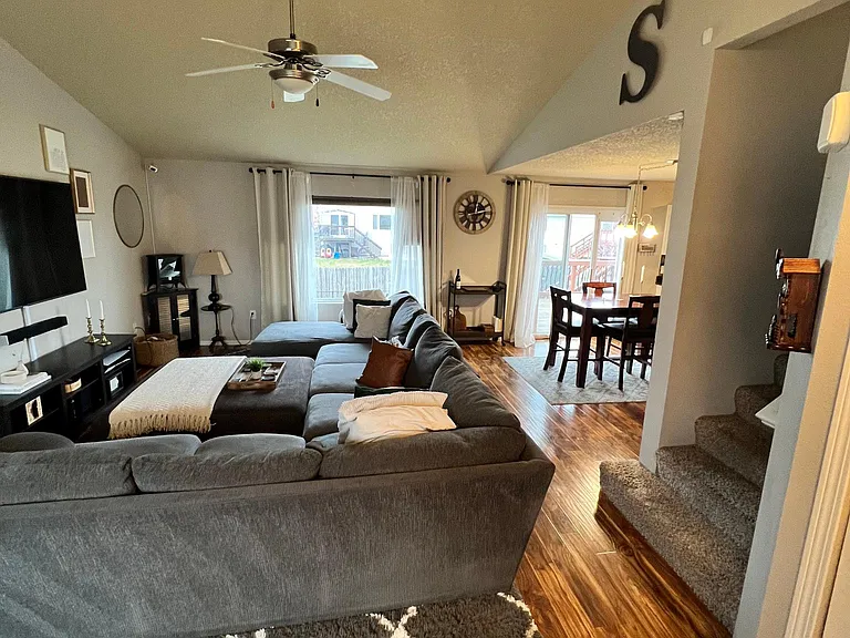 View From Front Entry (Coat Closet and Stairs Immediately to Right)