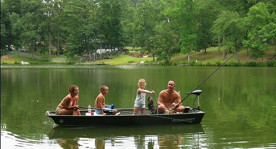 Enjoying family time 
