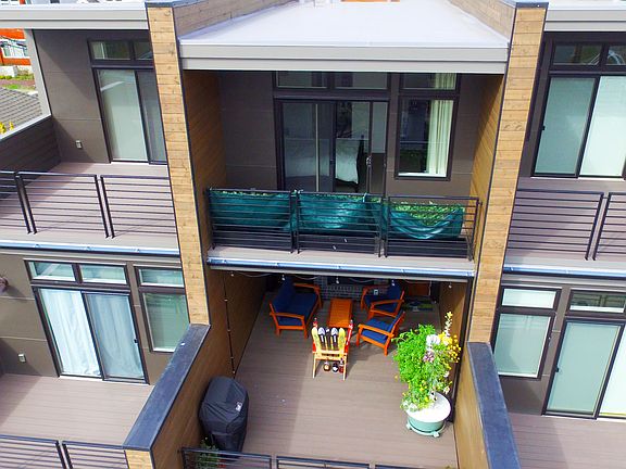 South facing decks